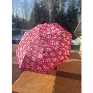 Зонт механика розовый