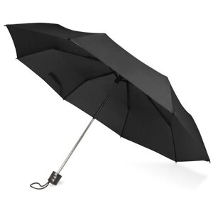 Зонт Noname, механика, 3 сложения, купол 97 см., 8 спиц, чехол в комплекте, черный