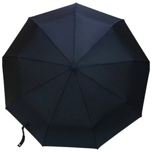 Зонт-шляпка Rainbrella, автомат, 3 сложения, купол 105 см., 9 спиц, система «антиветер», чехол в комплекте, черный