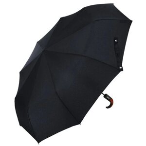 Зонт-шляпка Rainbrella, автомат, 3 сложения, купол 96 см., 9 спиц, система «антиветер», чехол в комплекте, для мужчин, черный