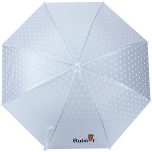 Зонт-трость ЭВРИКА подарки и удивительные вещи, полуавтомат, купол 92 см., белый
