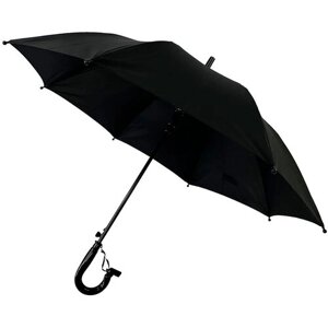 Зонт-трость Meddo, полуавтомат, купол 86 см., черный