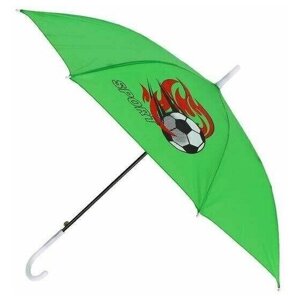 Зонт-трость полуавтомат, зеленый