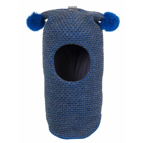 Балаклава шлем ЛапсиПапси демисезонная, шерсть, подкладка, размер 2. (50 - 52 см), синий
