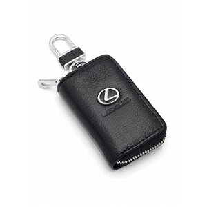 Бирка для ключей BAREZ, гладкая фактура, Lexus, 10 шт., черный