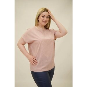 Блуза DARIVAGALE, размер 48, розовый