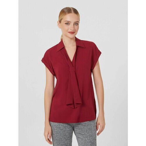 Блуза Lo, размер 48, бордовый