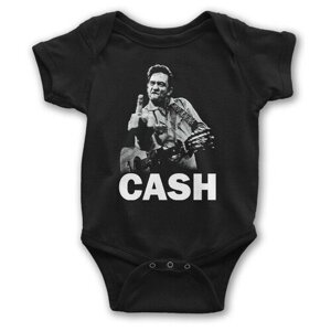 Боди детское Wild Child Джонни Кэш / Johnny Cash Для новорожденных Для малышей, размер 2-4 мес.