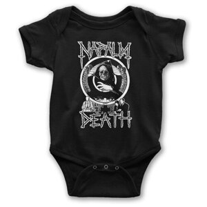 Боди детское Wild Child Napalm Death / Смерть Для новорожденных Для малышей, размер 12-18 мес.