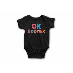 Боди детское Wild Child Окей, Бумер / Okay Boomer Для новорожденных Для малышей, размер 12-18 мес.