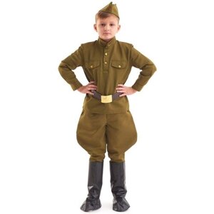 Бока С Детская военная форма Солдат в галифе люкс, рост 122-134 см 2703
