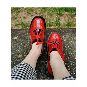 Ботинки, размер 36, красный