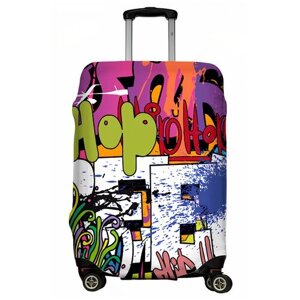 Чехол для чемодана "Graffiti purple" размер L