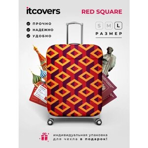 Чехол для чемодана itcovers, 150 л, размер L, оранжевый, красный