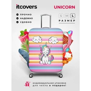 Чехол для чемодана itcovers, 150 л, размер L, розовый, голубой
