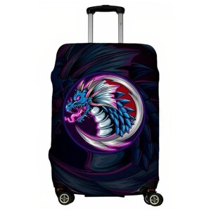 Чехол для чемодана "Космический дракон" размер S (арт. LJ-CASE-S-406)