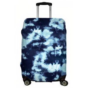 Чехол для чемодана LeJoy, текстиль, полиэстер, размер M, синий, голубой