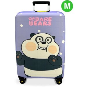 Чехол для чемодана , полиэстер, размер M, фиолетовый