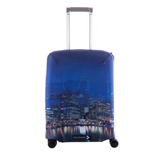 Чехол для чемодана ROUTEMARK, полиэстер, текстиль, 40 л, размер S, синий