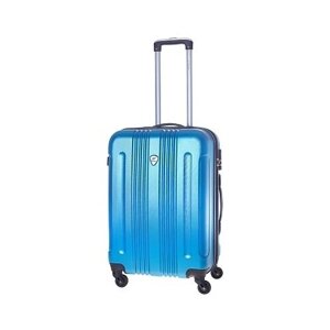 Чемодан L'case, ABS-пластик, водонепроницаемый, жесткое дно, рифленая поверхность, 56 л, размер M, синий