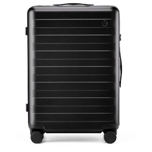 Чемодан-самокат NINETYGO Elbe Luggage, поликарбонат, износостойкий, рифленая поверхность, 35 л, черный