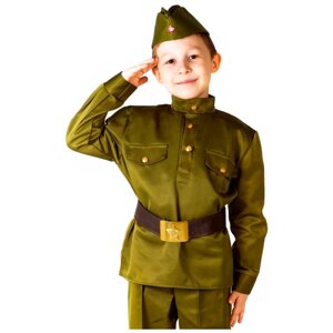 Детская военная форма солдат Люкс, на рост 122-134 см, 5-7 лет, Бока 2709-бока