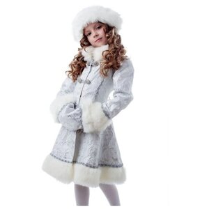 Детский карнавальный костюм «Снегурочка хрустальная», р. 34, рост 134 см