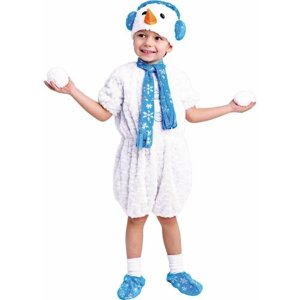Детский костюм плюшевого Снеговичка Pug-19