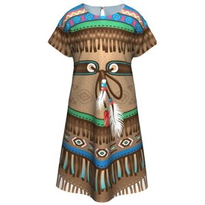 Детское платье девочки индейца (Скво) (14222) 98 см