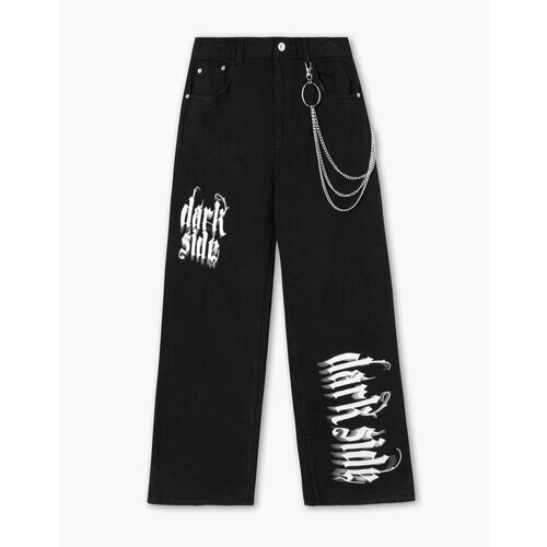 Джинсы Gloria Jeans, размер 13-14л/164 (40), черный