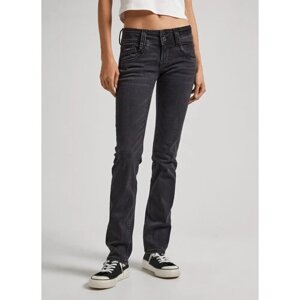 Джинсы Pepe Jeans, полуприлегающие, средняя посадка, стрейч, размер 31/34, черный