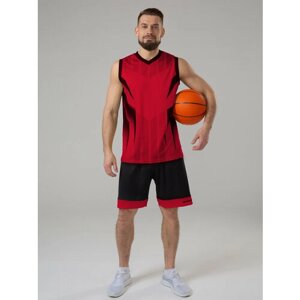 Форма CroSSSport баскетбольная, майка и шорты, размер 48, красный