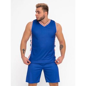 Форма CroSSSport баскетбольная, шорты и майка, размер 48, синий