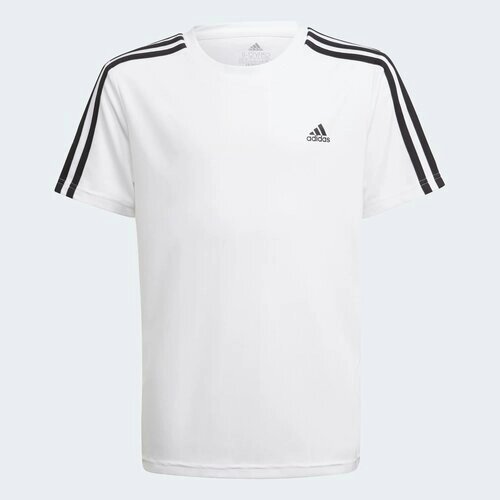 Футболка adidas, размер 110, белый, черный