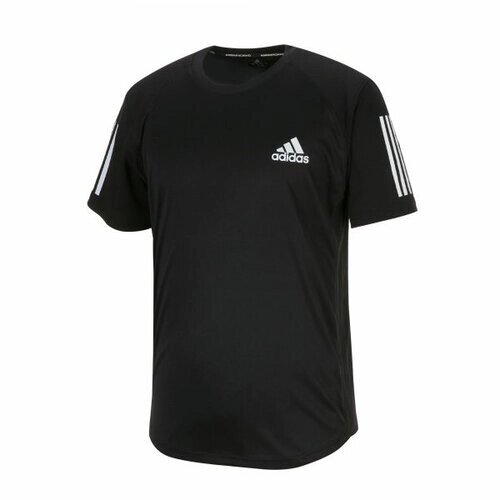 Футболка adidas, размер M, черный, белый