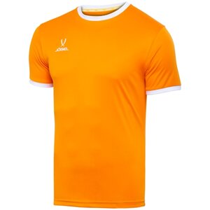 Футбольная футболка Jogel Camp Origin, силуэт прямой, влагоотводящий материал, размер L, оранжевый, белый