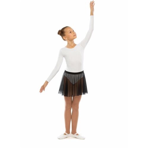 Гимнастическая юбка Дебютт, пояс на резинке, без карманов, размер 28, черный
