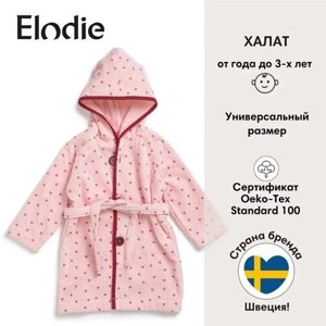 Халат Elodie для девочек, застежка отсутствует, размер 1-3 года, розовый