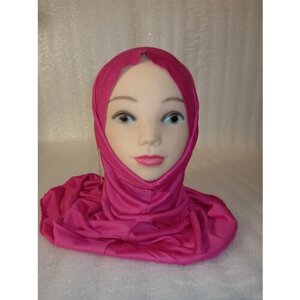 Хиджаб Хиджаб с цепью, размер 55, розовый