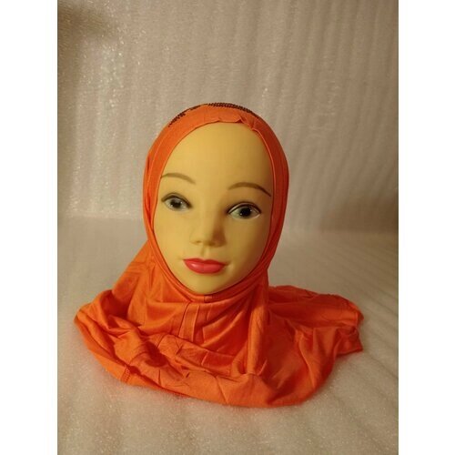Хиджаб Хиджаб Star, размер 55, оранжевый