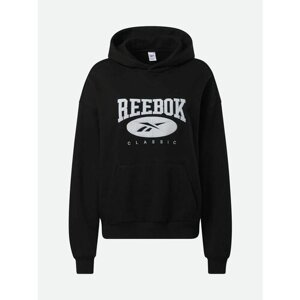 Худи reebok reebok CL AE BIG LOGO FT hoodie, размер S, черный