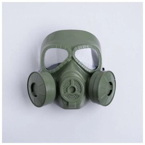 Карнавальная маска "Противогаз", цвет зеленый 5134869