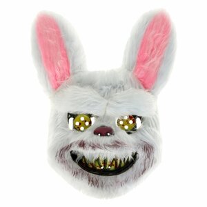 Карнавальная маска «Страшный заяц», цвет белый (комплект из 3 шт)