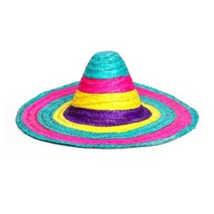 Карнавальная шляпа «Сомбреро»Страна Карнавалия", цвет фиолетовый, материал солома