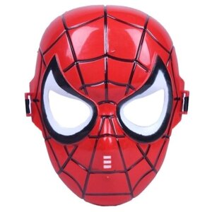 Карнавальная светящаяся маска Человек паук 21 см