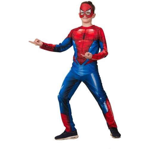 Карнавальный костюм детский 5093 Человек Паук (без мускул). Марвел р. 140-68 для мальчиков, супер герой, на праздник