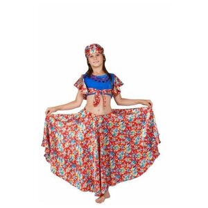Карнавальный костюм детский Цыганочка красная (134)