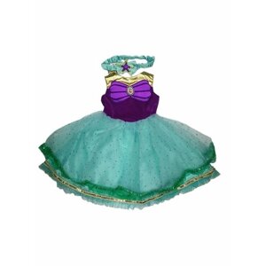 Карнавальный костюм детский Принцесса Ариэль (текстиль) Дисней р. 92-52 7069 для девочки, на праздник, костюм ариэль, костюм русалочки ариэль