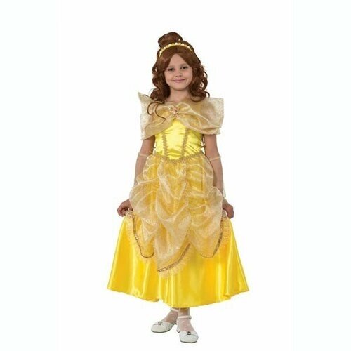 Карнавальный костюм для детей Принцессы Белль (текстиль) Батик. рост 128 см