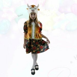 Карнавальный костюм для девочки коровка